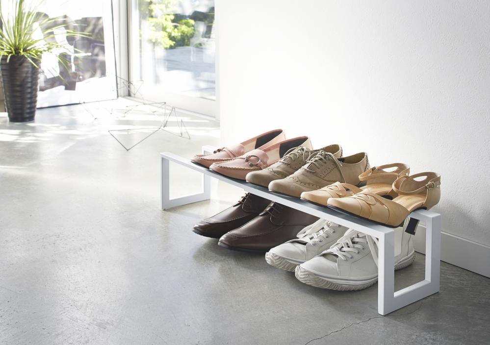 Expandable Low Profile Shoe Rack | Steel