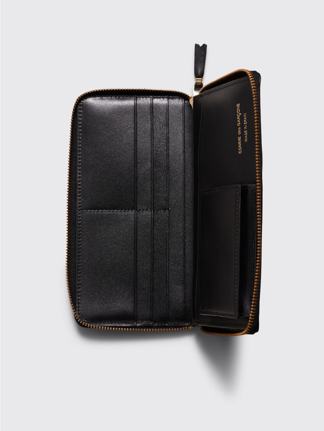 Comme des Garçons - Rectangular Wallet with Zipper - black