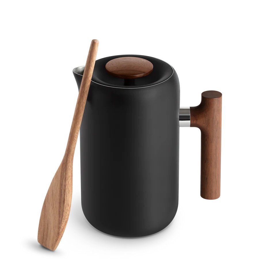 Fellow - Clara French Press - Matte Black + Walnut