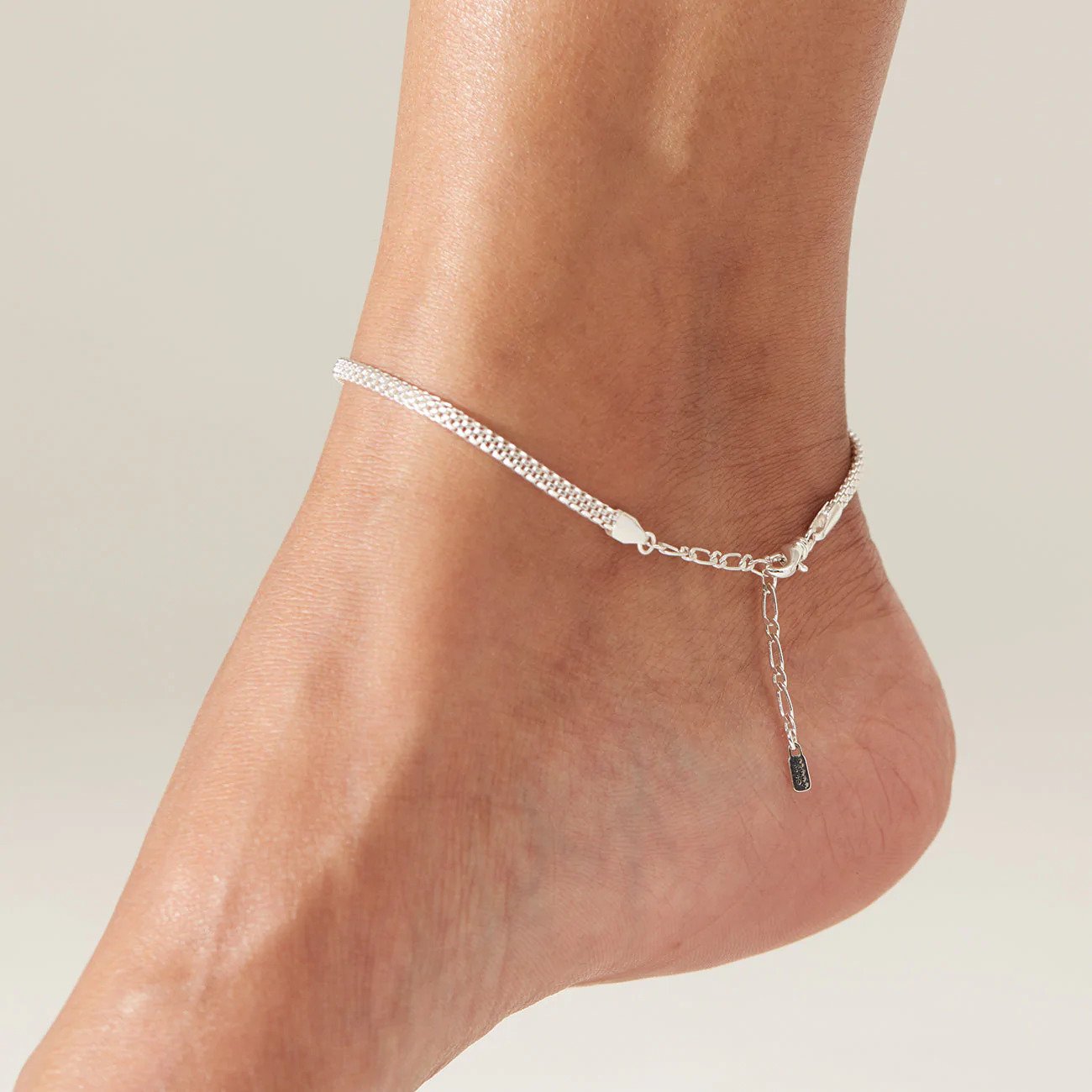 Jenny Bird - Bracelet de Cheville laiton trempé dans argent sterling