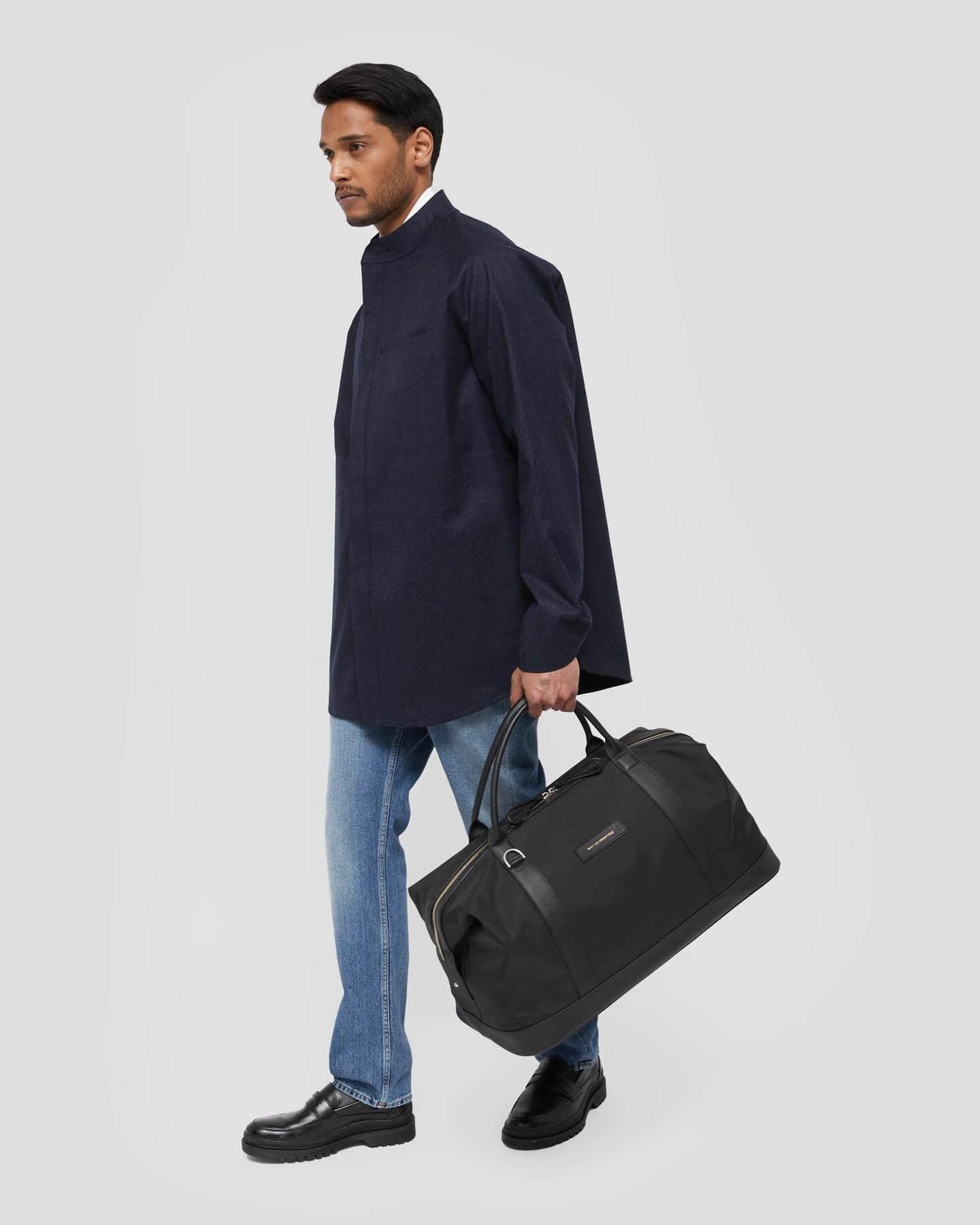 WANT Les Essentiels - ITALIAN NYLON HOLDALL WITH KELOWNA LOGO STRAP - Black