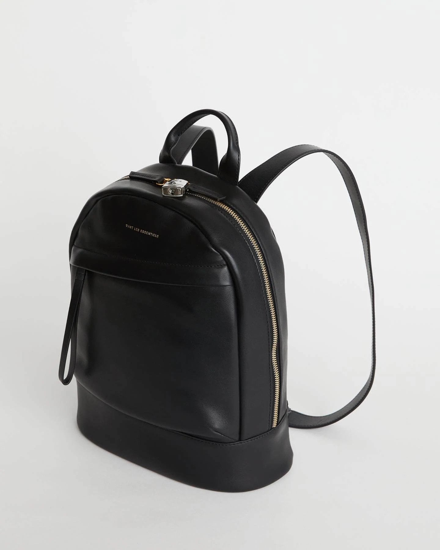 WANT Les Essentiels - Leather Mini PIPER BACKPACK - Black