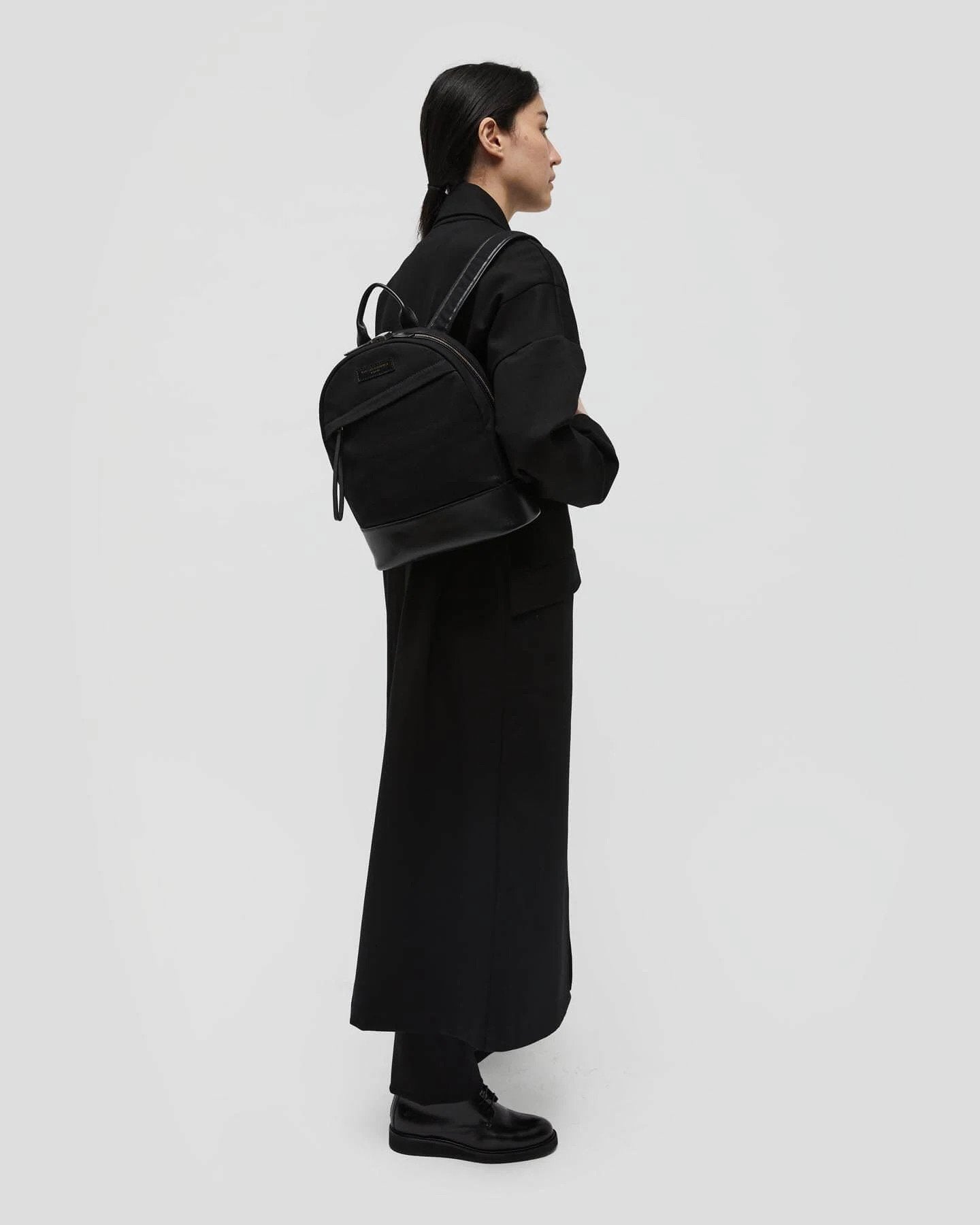 WANT Les Essentiels - SAC À DOS Mini PIPER en coton - Noir