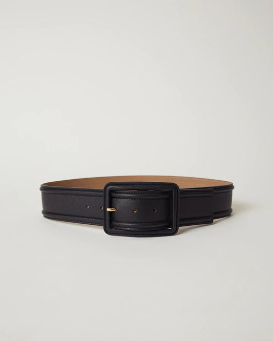 B-low the belt - Kane leather belt - Black