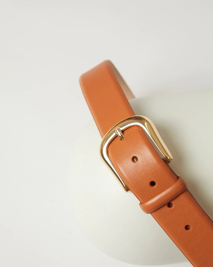 B-low the belt - Ceinture en cuir Kennedy - couleur Coffee Gold