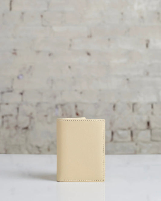 Comme des Garçons - Leather Bifold Wallet - off-white