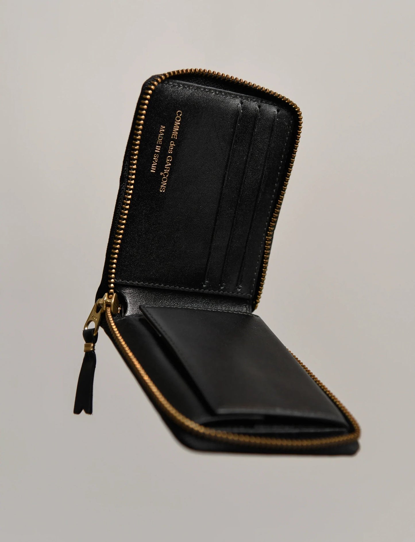 Comme des Garçons - 3-Fold Zipped Wallet - Black