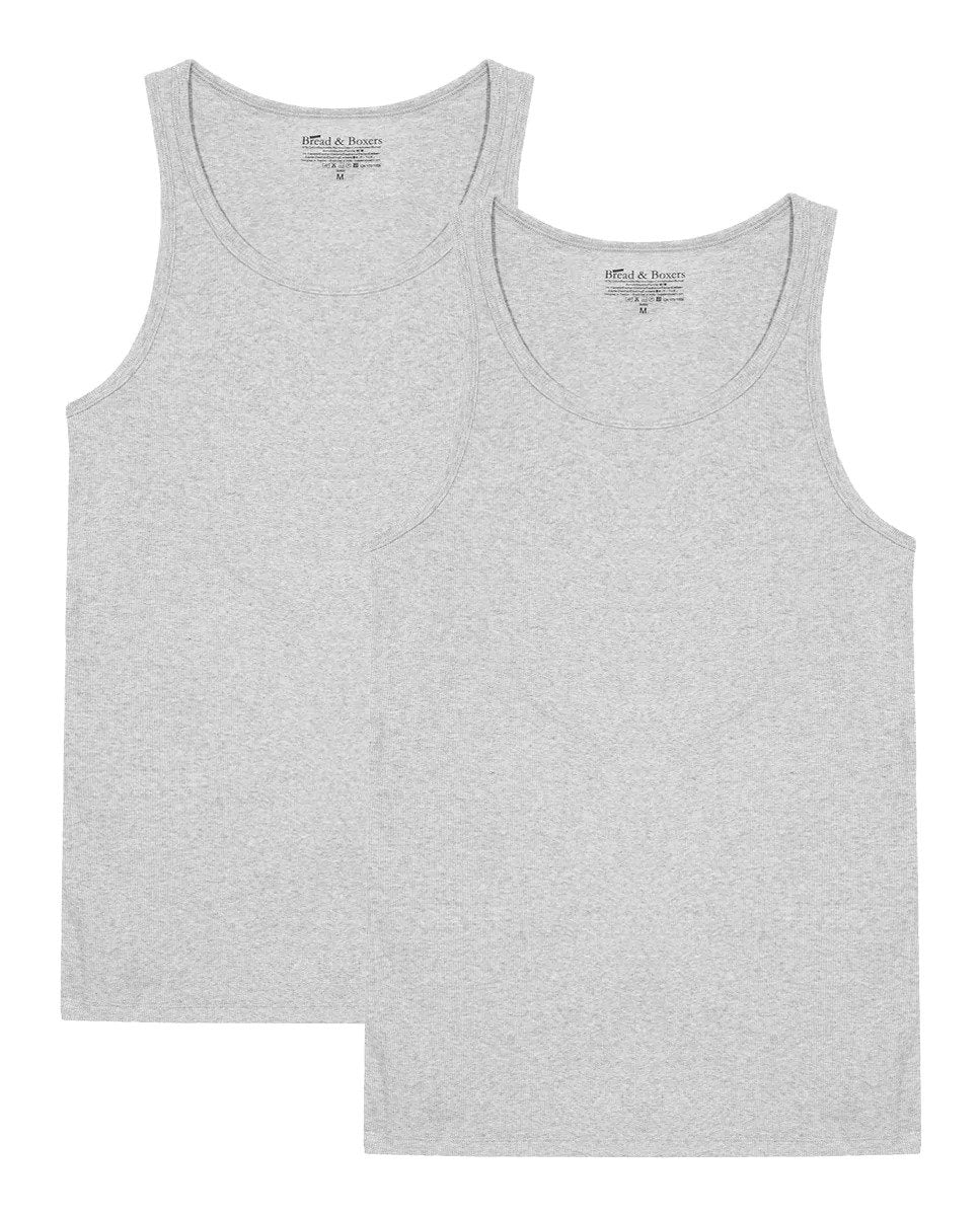 Bread & Boxers - Paquet de 2 debardeurs - Gris