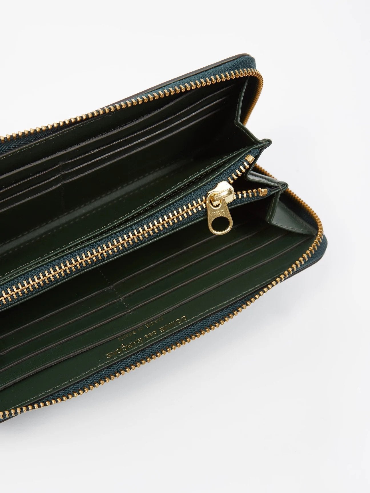 Comme des Garçons - Rectangular Wallet with Zipper - green