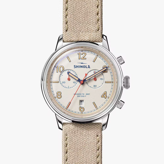 SHINOLA - The Traveler 42MM Alabaster