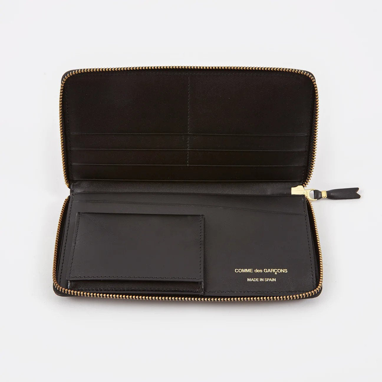 Comme des Garçons - Rectangular wallet with zipper - brown