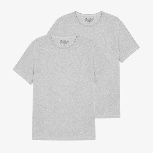 Bread & Boxers - Pack of 2 round necks - Gray