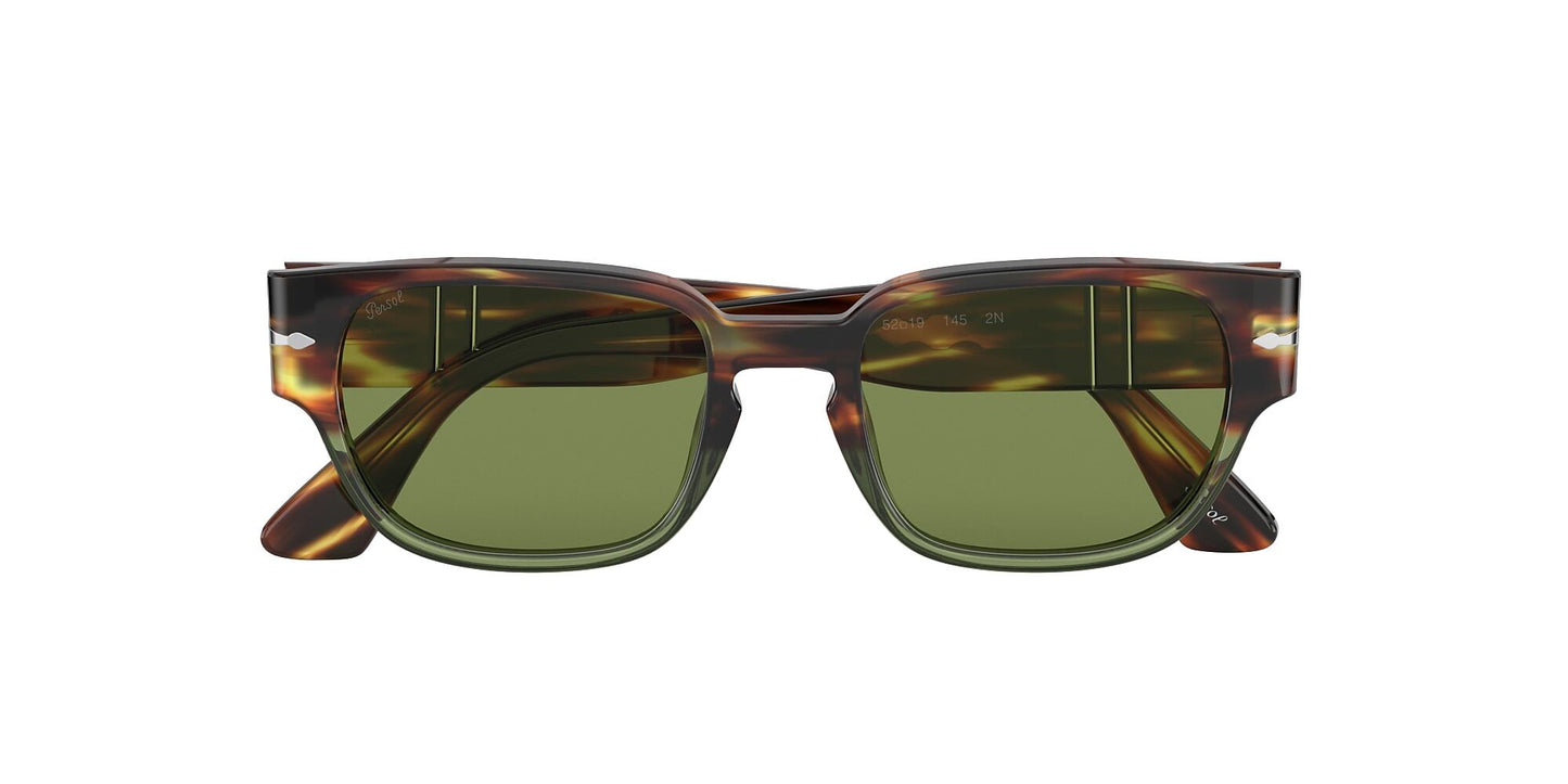 Persol - lunettes de soleil P03245S - Brun Tortue-Transparent Vert / Vert