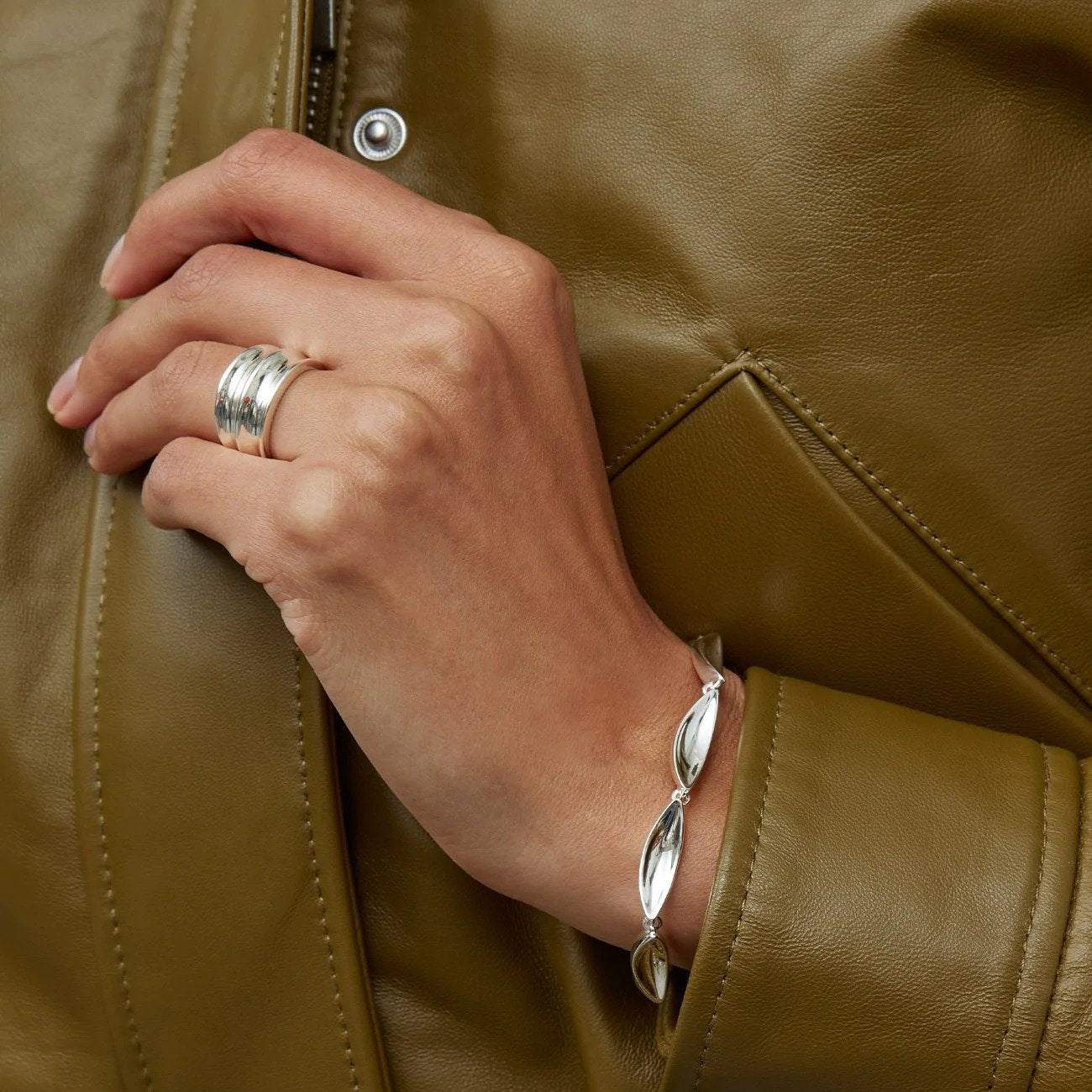 Jenny Bird - ''Double Dune'' Rings - Silver