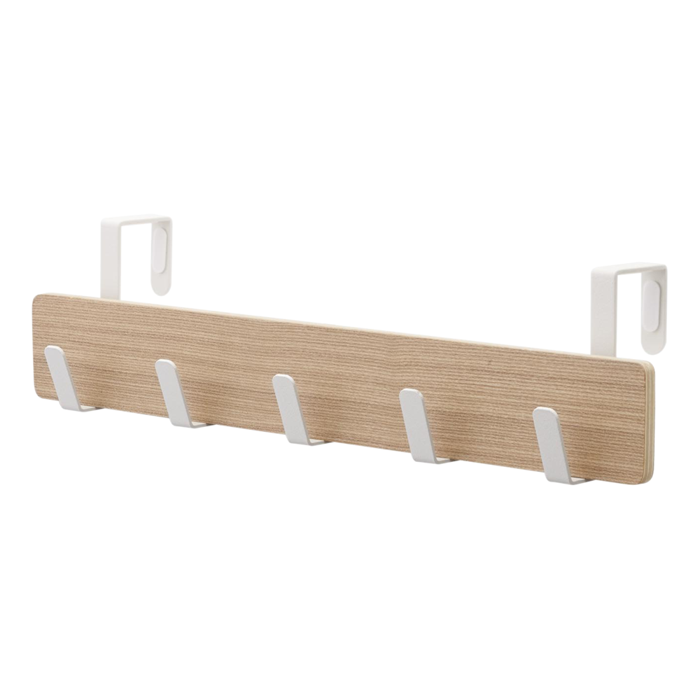 Yamazaki | Support à 5 crochets au-dessus de la porte - Bois