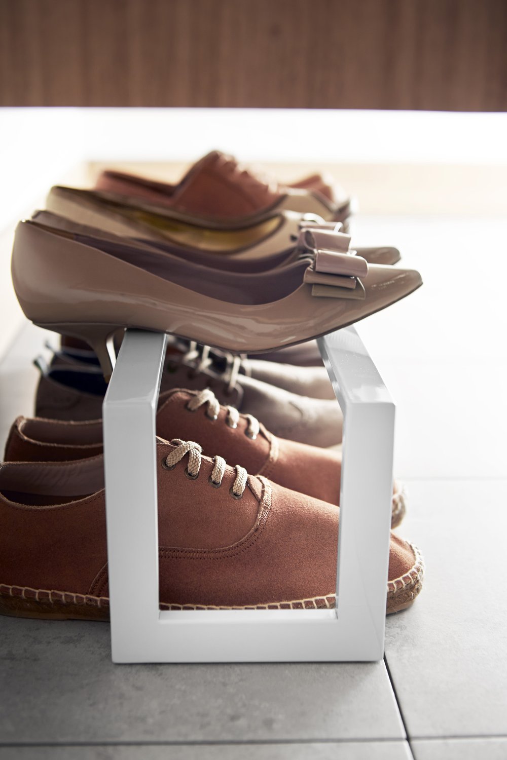 Expandable Low Profile Shoe Rack | Steel