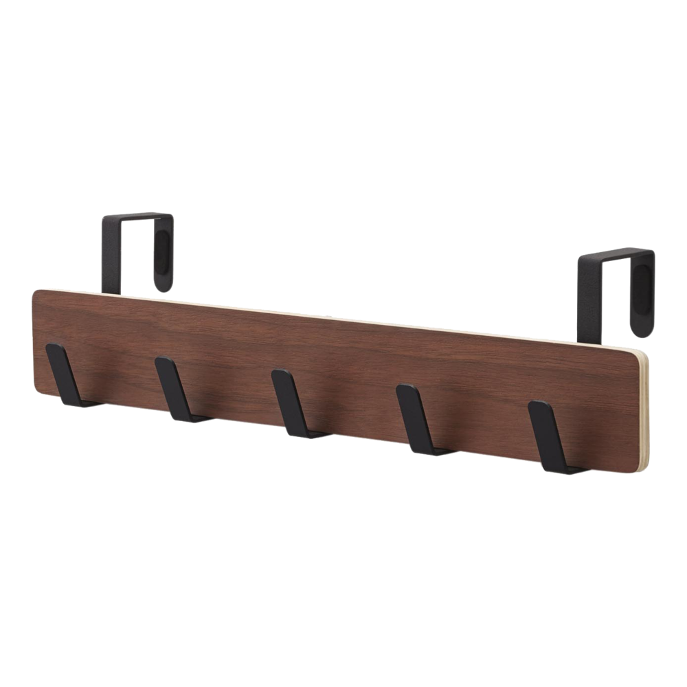 Yamazaki | Support à 5 crochets au-dessus de la porte - Bois