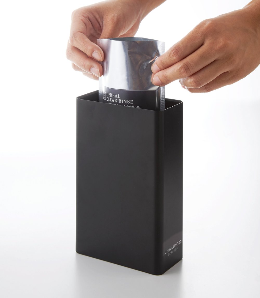 Yamazaki | Distributeur de Shampoing - Plastique noir