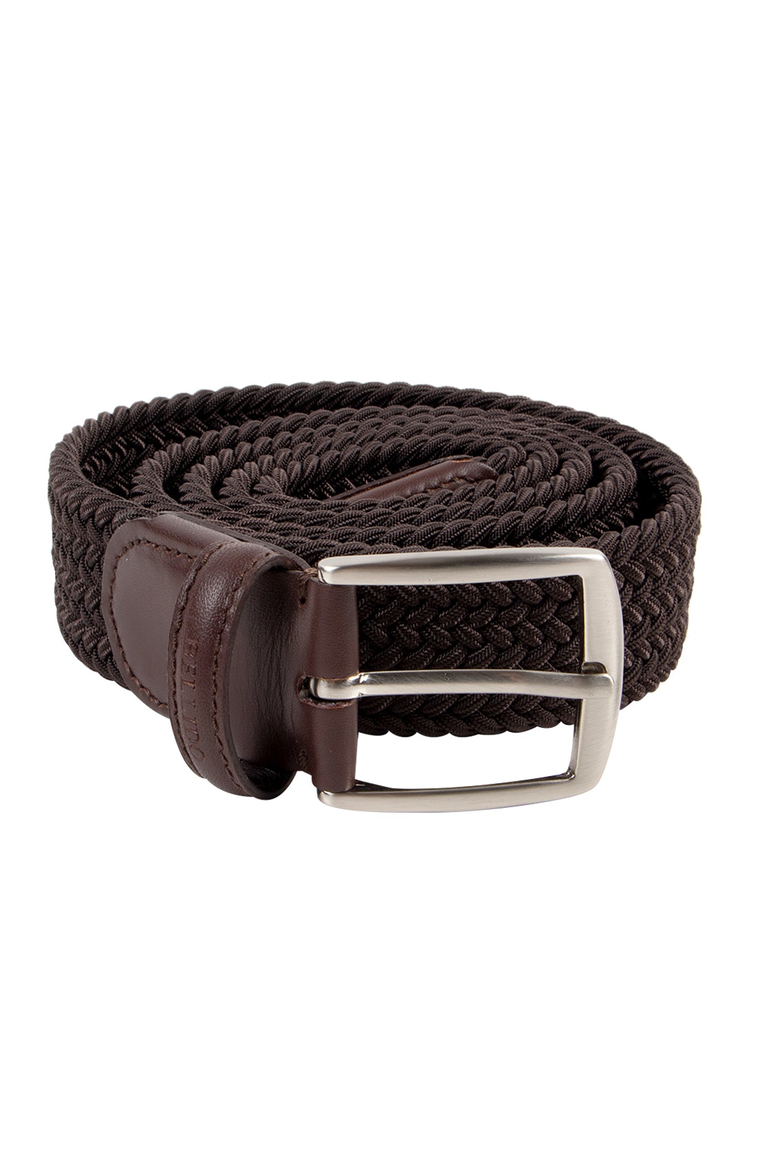 Miguel Bellido - Ceinture élastique tressée - Brun