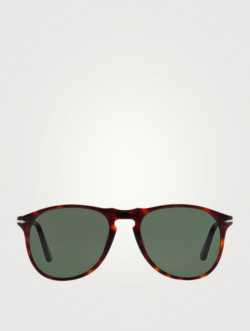 Persol - PO9649S Lunettes de soleil aviateur  - Havane / Vert