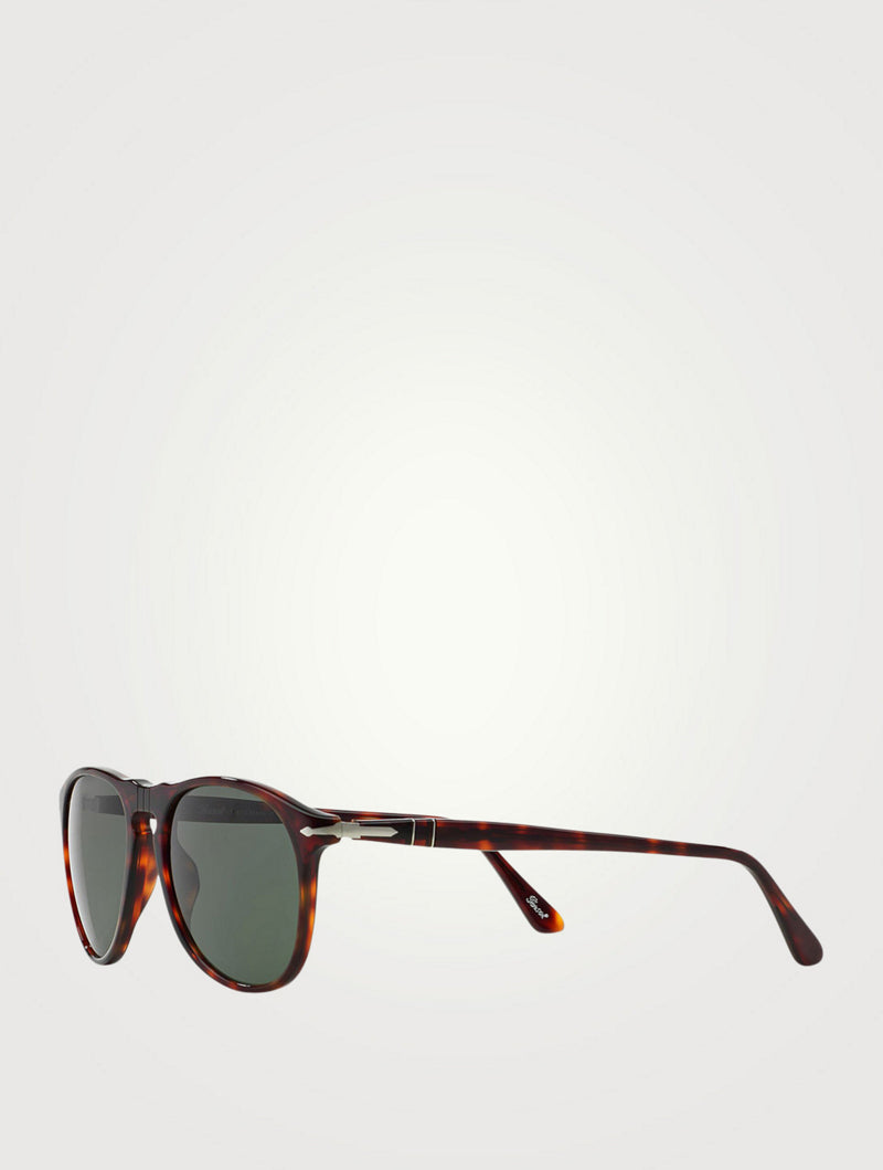 Persol - PO9649S Lunettes de soleil aviateur  - Havane / Vert