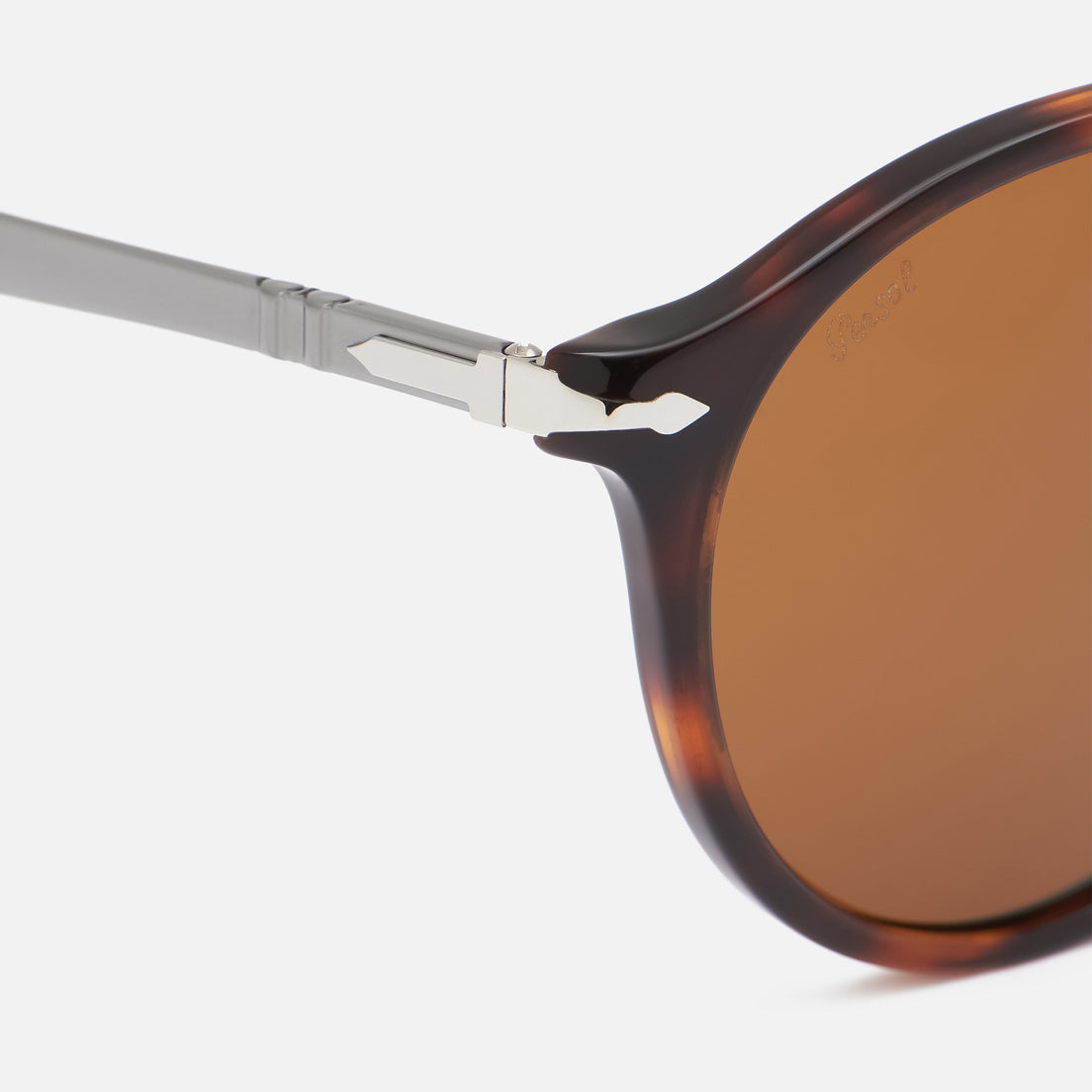 Persol - Lunettes de soleil rondes PO3264S - Havane / marron