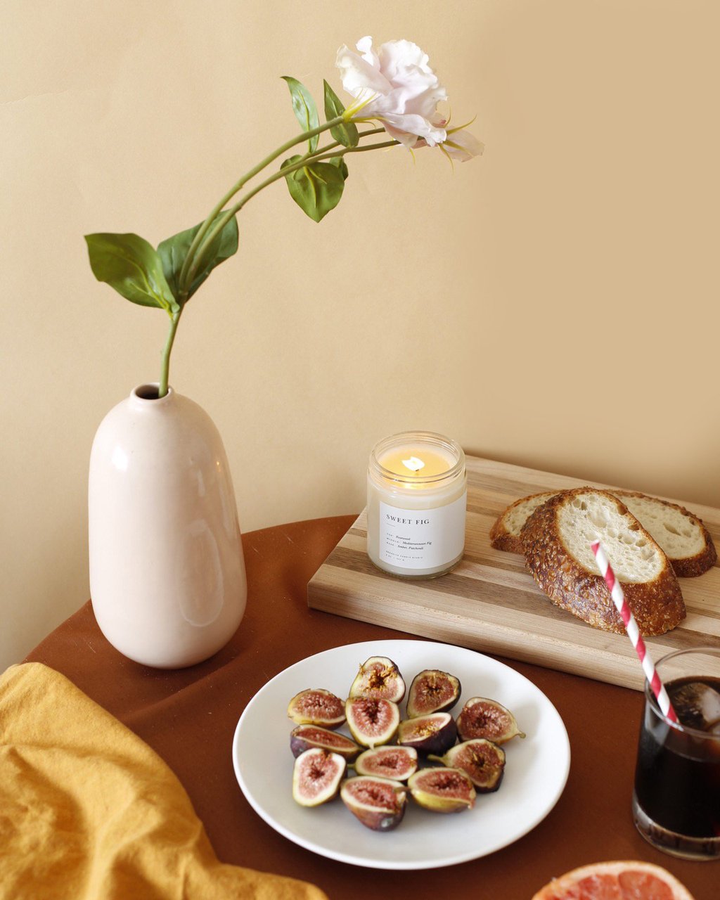 Chandelle Parfumée Brooklyn Candle Minimalist "Sweet Fig"