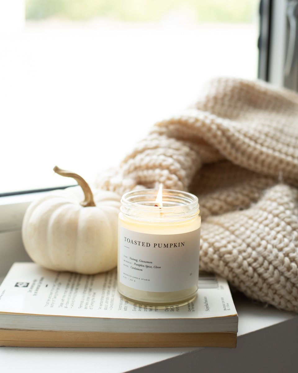 Brooklyn Candle Minimalist "Toasted Pumpkin" Scented Candle