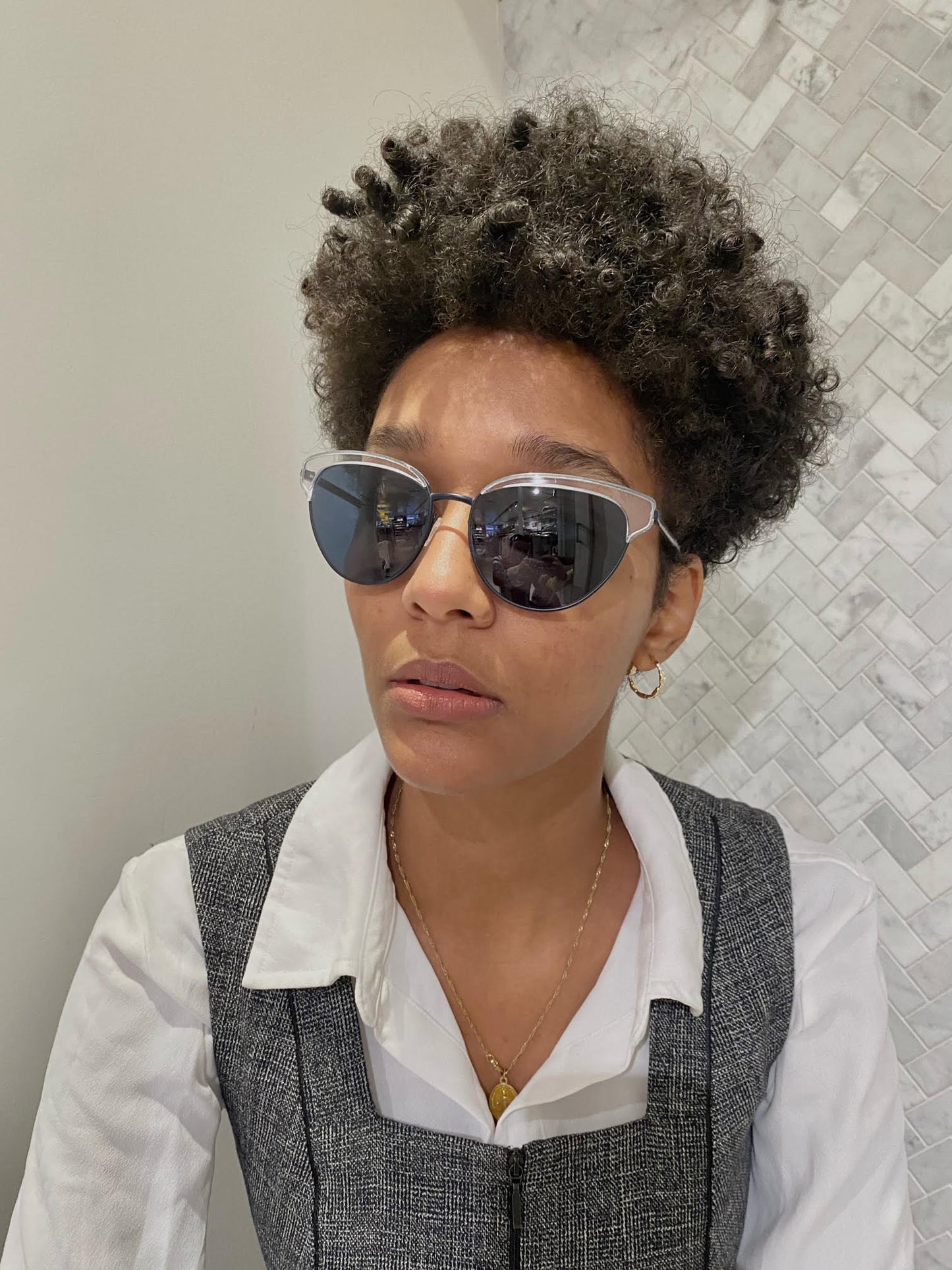 Oliver Peoples - Josa - Transparent et Bleu Marin