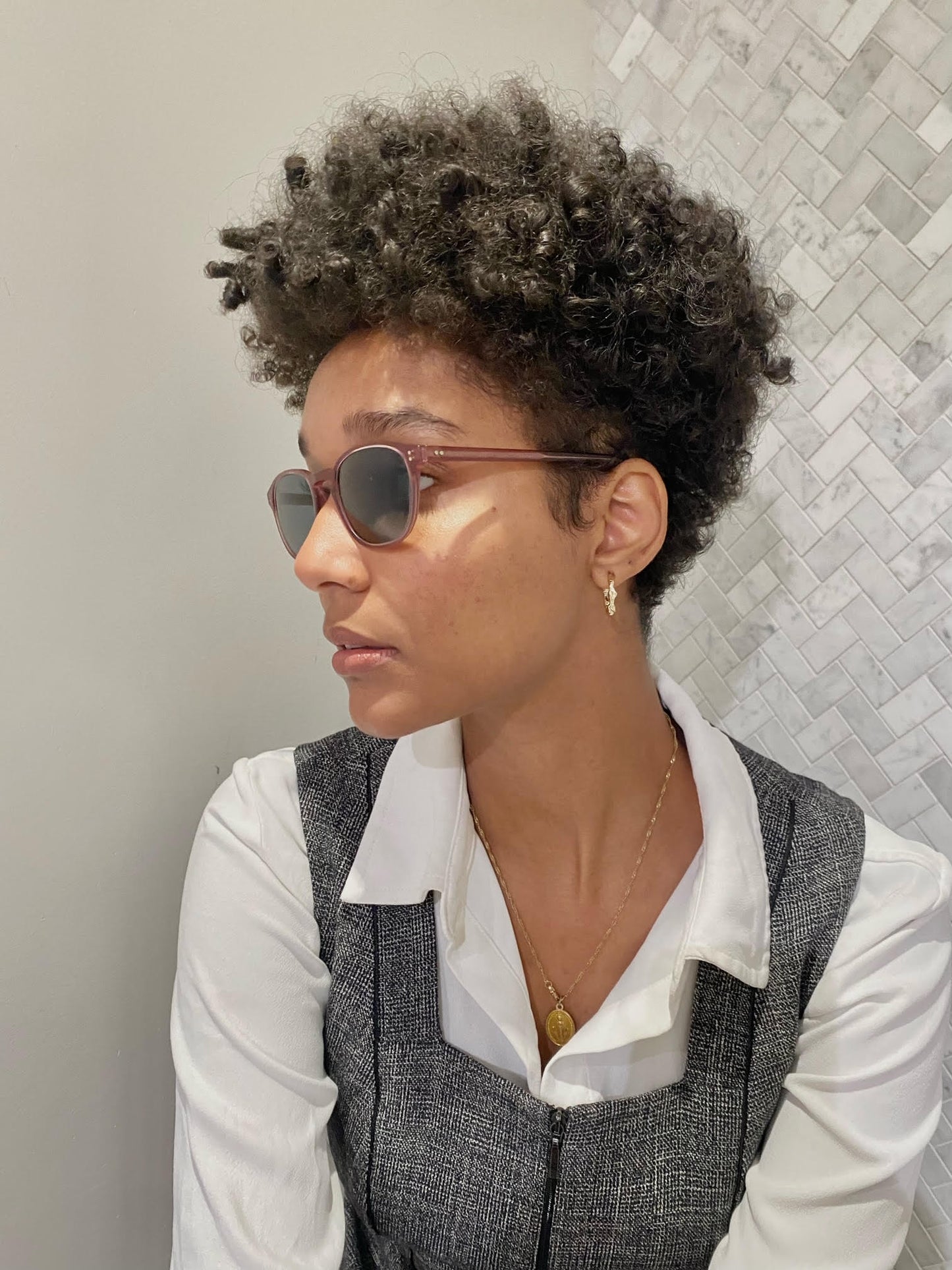 Oliver Peoples - Lunettes 'Fairmont' - Rose + Bleu