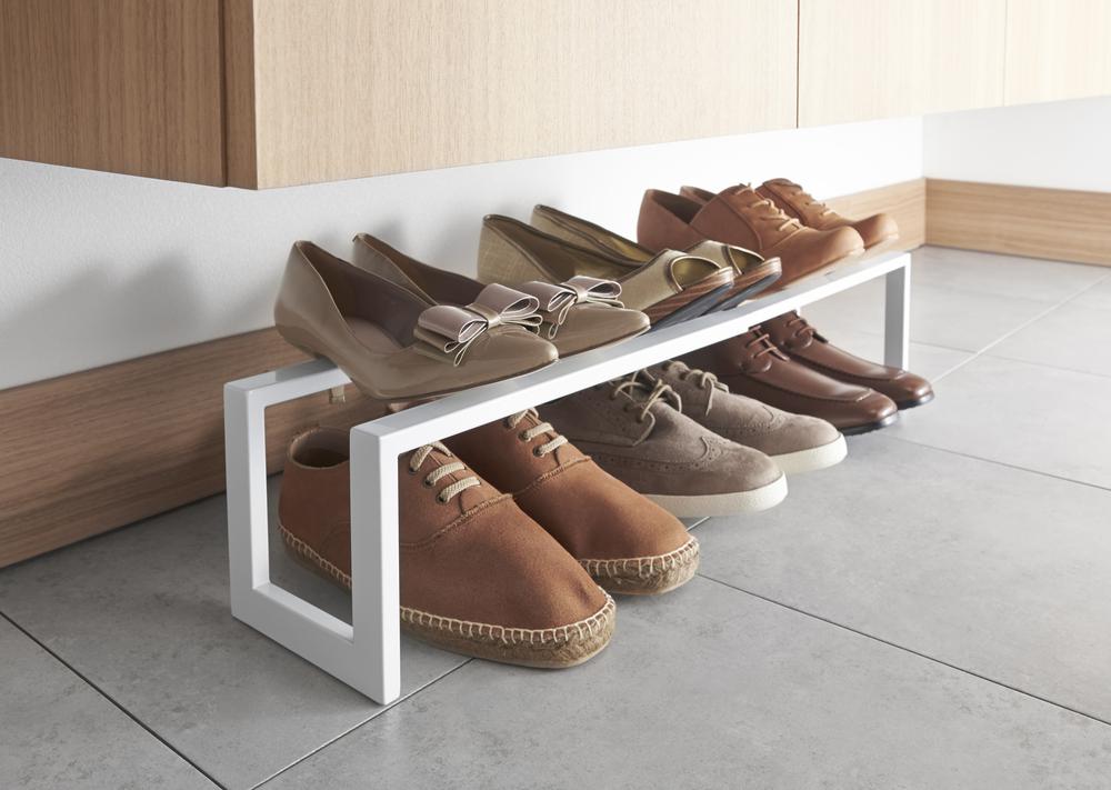 Expandable Low Profile Shoe Rack | Steel