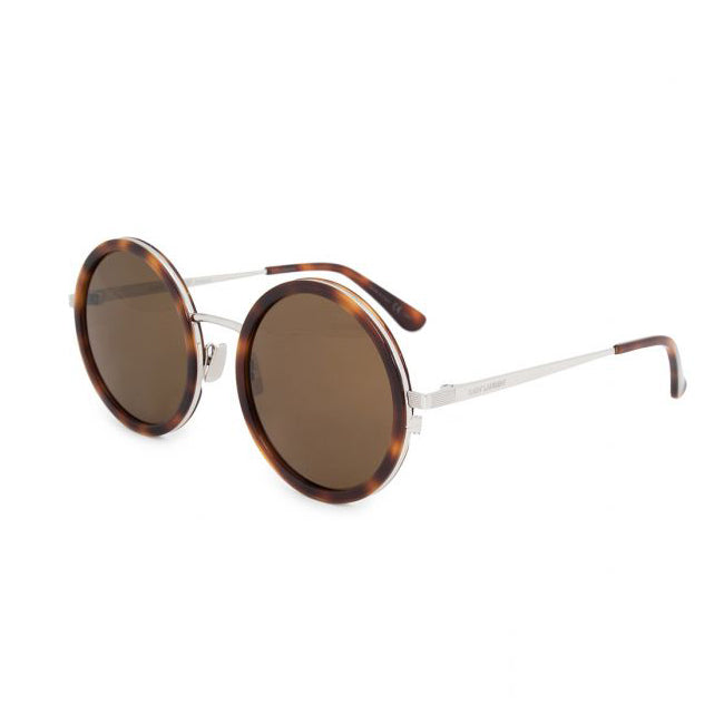 Saint Laurent Lunettes de soleil - Combi SL136 - Marron foncé