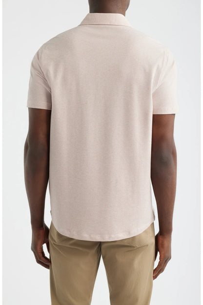 Robert Barakett | Chemise en maille "Keyes" - Corail