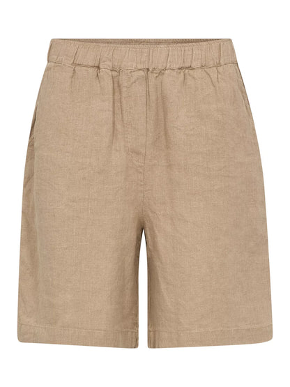 MOS MOSH | Shorts en lin "Emmie"- Chêne