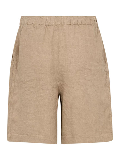 MOS MOSH | Shorts en lin "Emmie"- Chêne