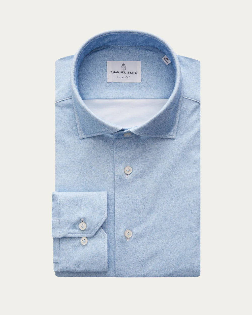 EMANUEL BERG  | Chemise "4FLEX" - Bleu pastel clair