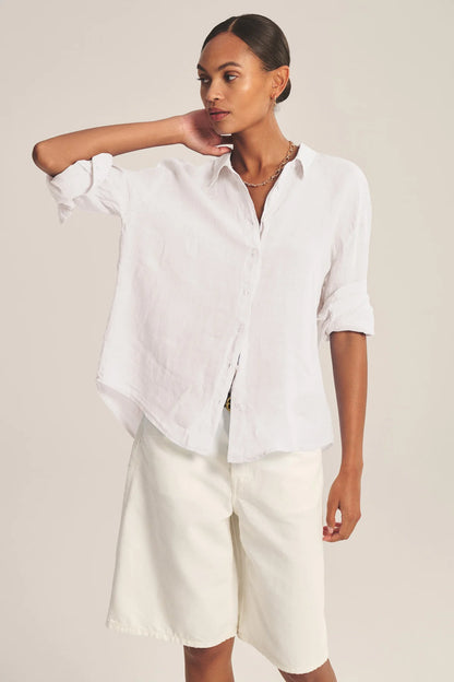 Velvet | La chemise en lin ''Brighton'' - Craie