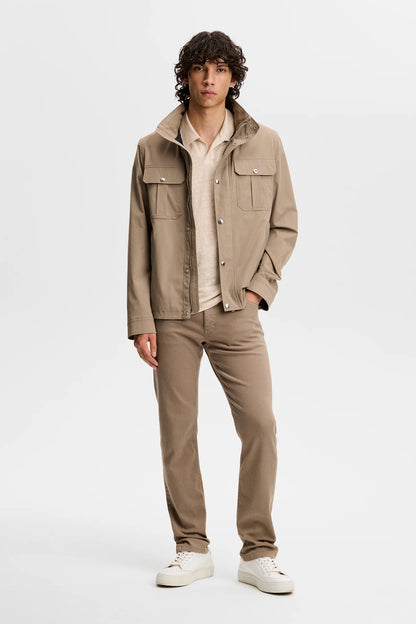 J.Lindeberg | polo à manches courtes en lin "Roy" - Beige