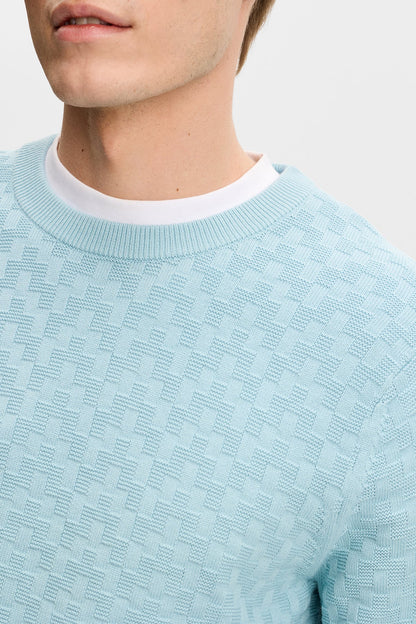 J.Lindeberg | Pull classique à col rond "Arthur" - Bleu