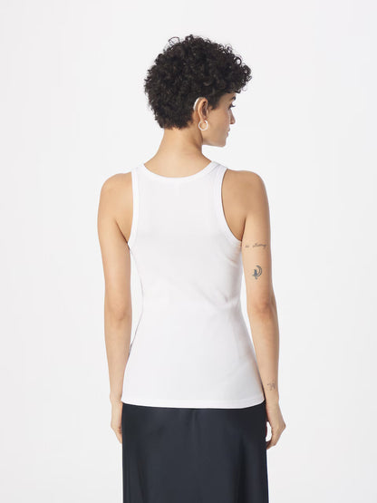 SAMSØE | Débardeur en maille côtelée Alexo - Blanc