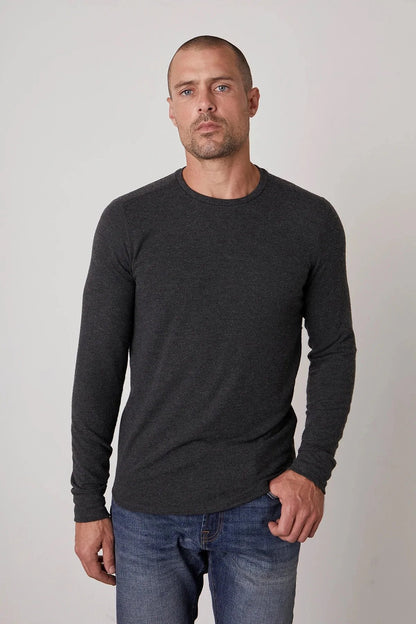 Velvet |  Le pull à col rond ''Becker'' - Anthracite
