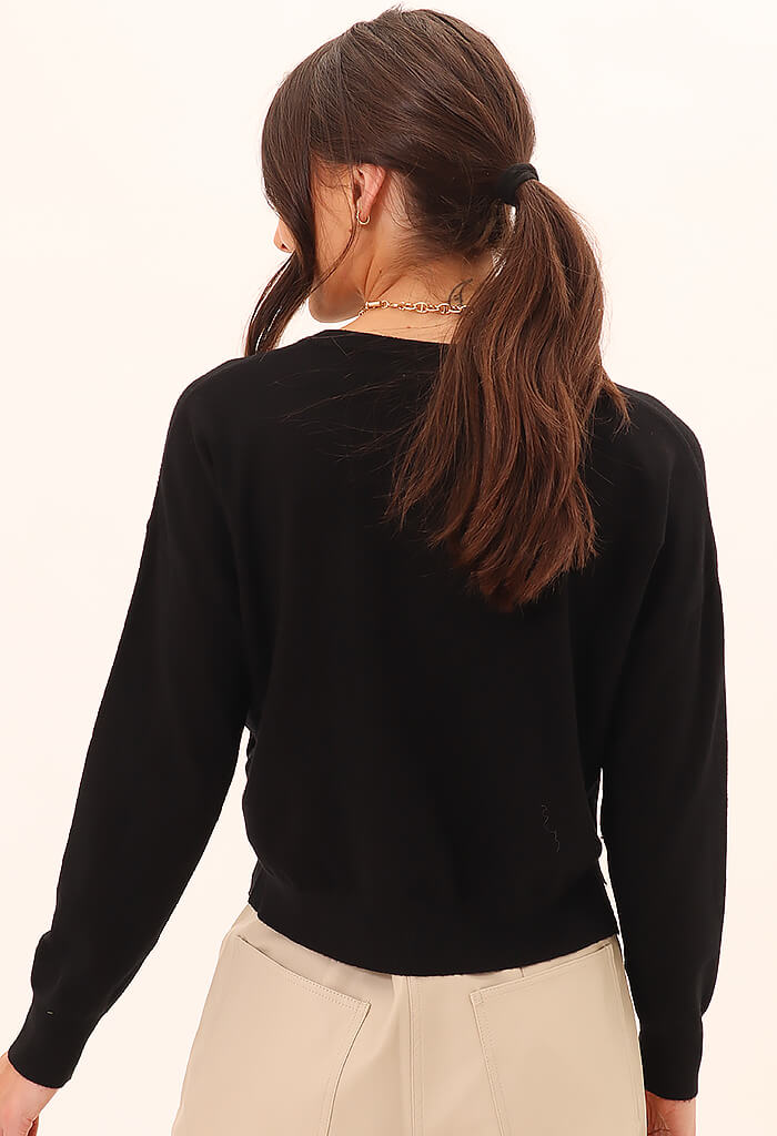 Deluc | Chandail "Polly" col rond - Noir