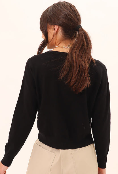 Deluc | Chandail "Polly" col rond - Noir