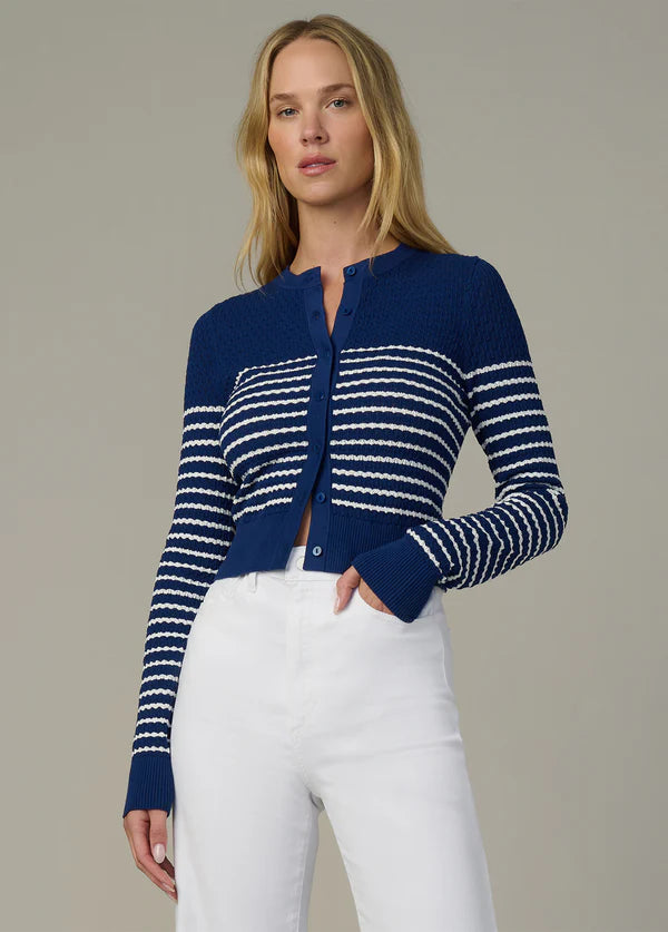 JOE'S | Cardigan Pointelle 'Dani' | Bleu Royal