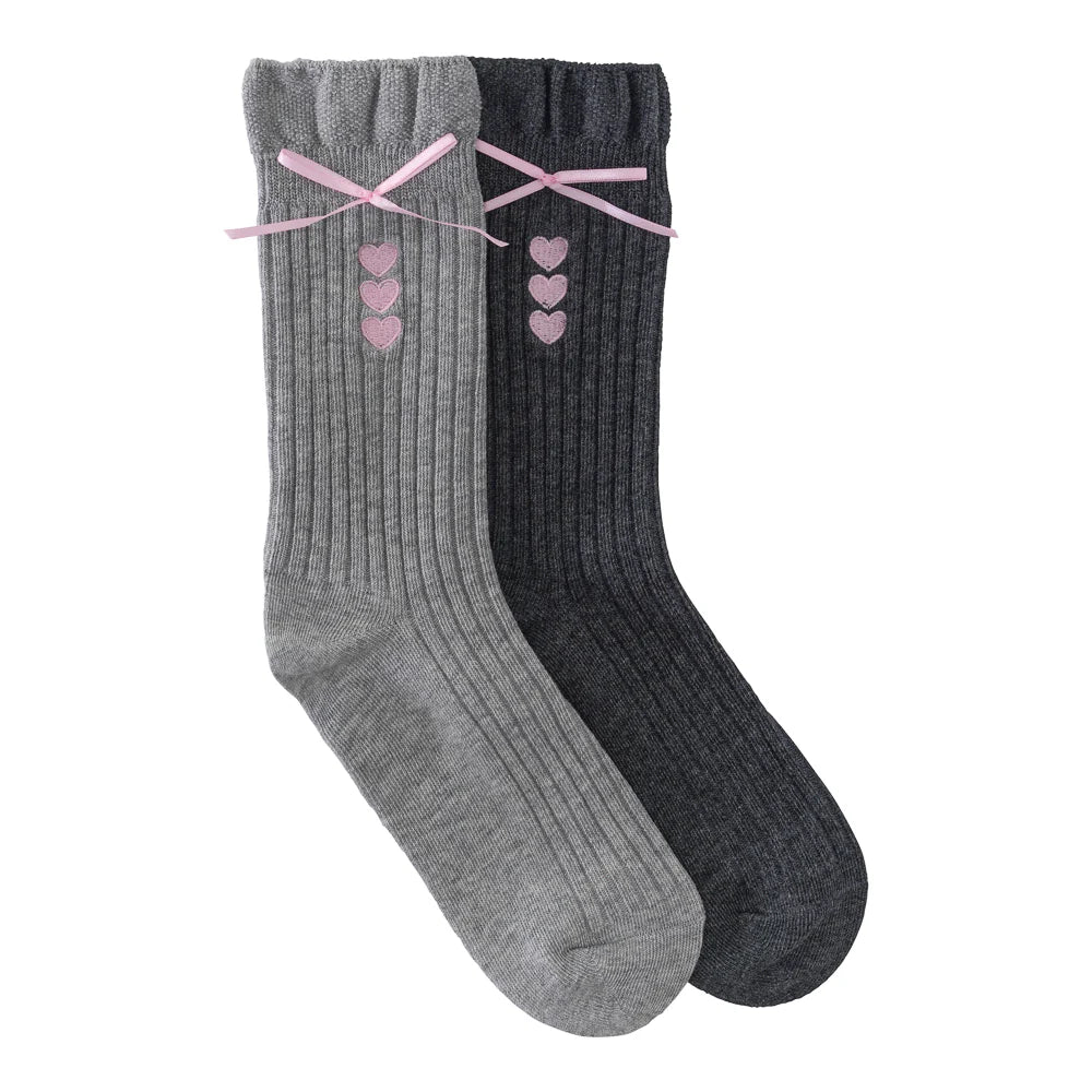 LIMLIM |  Chaussettes ''SOFT RIBBON HEART