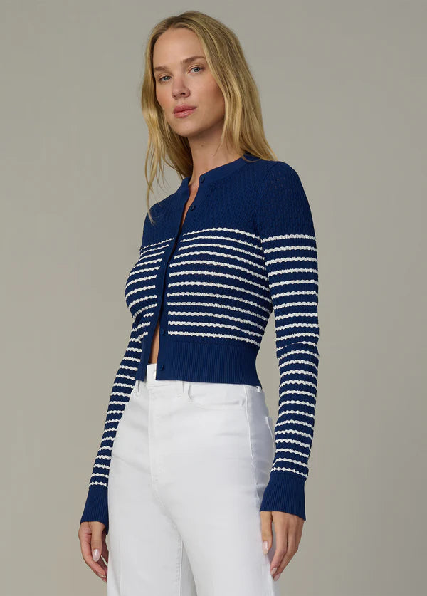 JOE'S | Cardigan Pointelle 'Dani' | Bleu Royal
