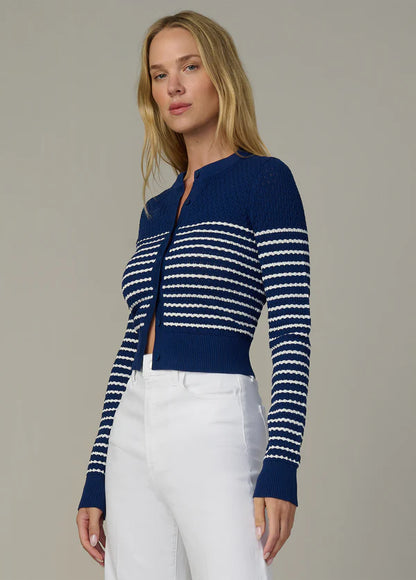 JOE'S | Cardigan Pointelle 'Dani' | Bleu Royal