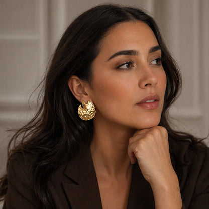 RM KANDY | Boucles d'oreilles « Molten Moon » - Or