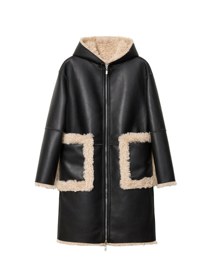 JAKKE | Manteau 'Nora' | Noir Crème