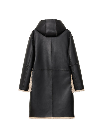JAKKE | Manteau 'Nora' | Noir Crème